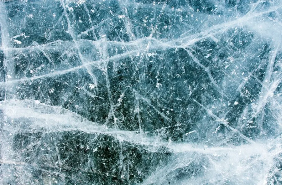 Eisstruktur als Sinnbild für Kältetherapie